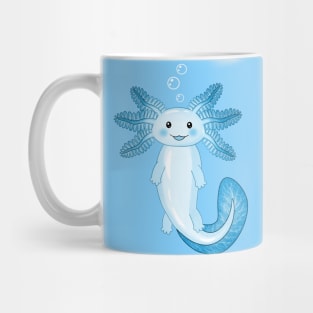 Blue Galaxy Axolotl Mug